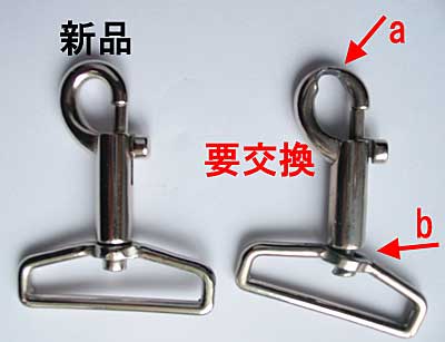 ナスカンの磨耗