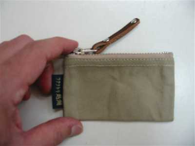 帆布製小銭入れ