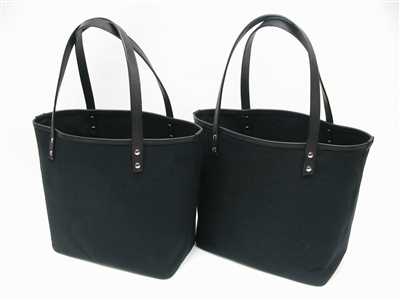 帆布×革　シンプルトート